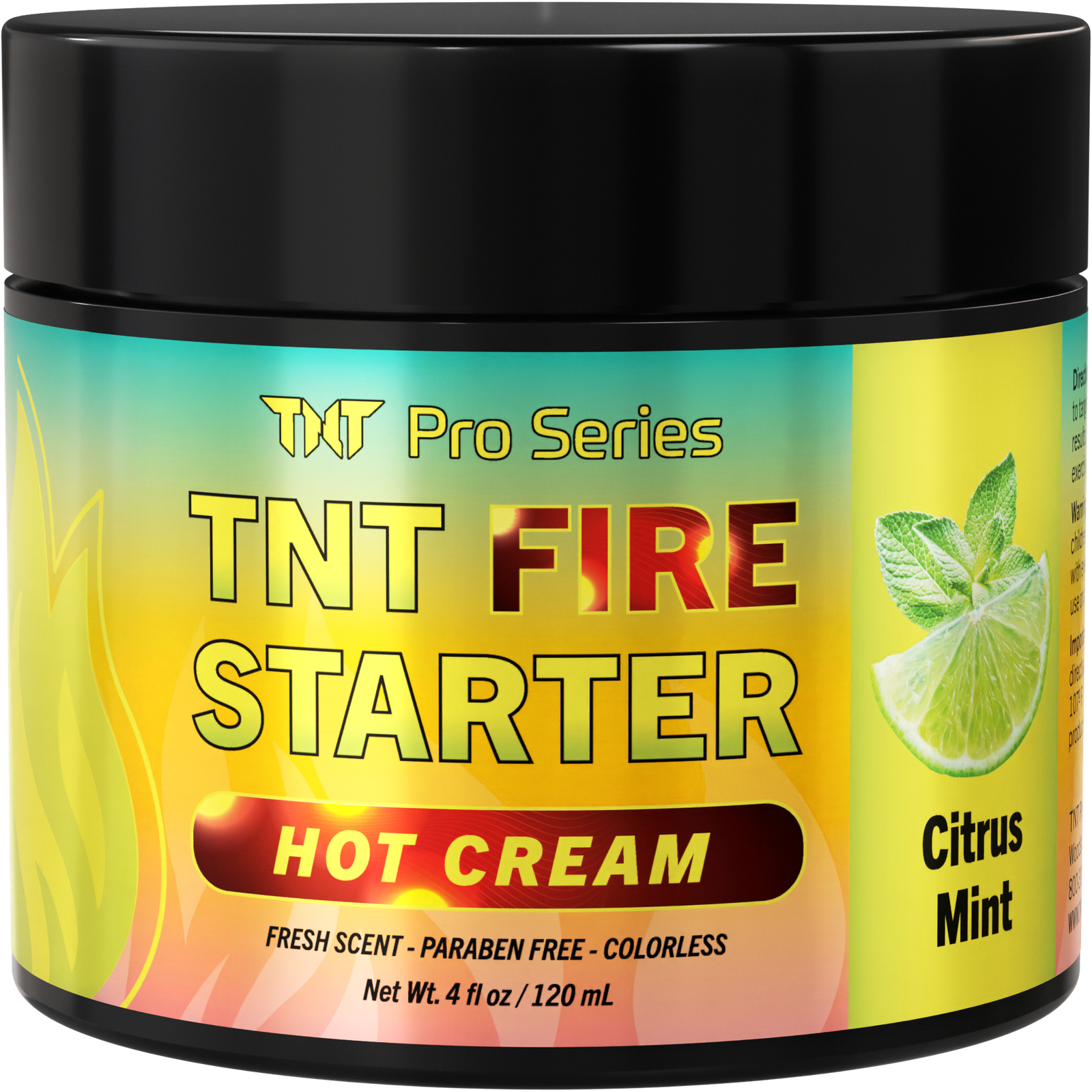 Citrus Mint Fire Starter jar